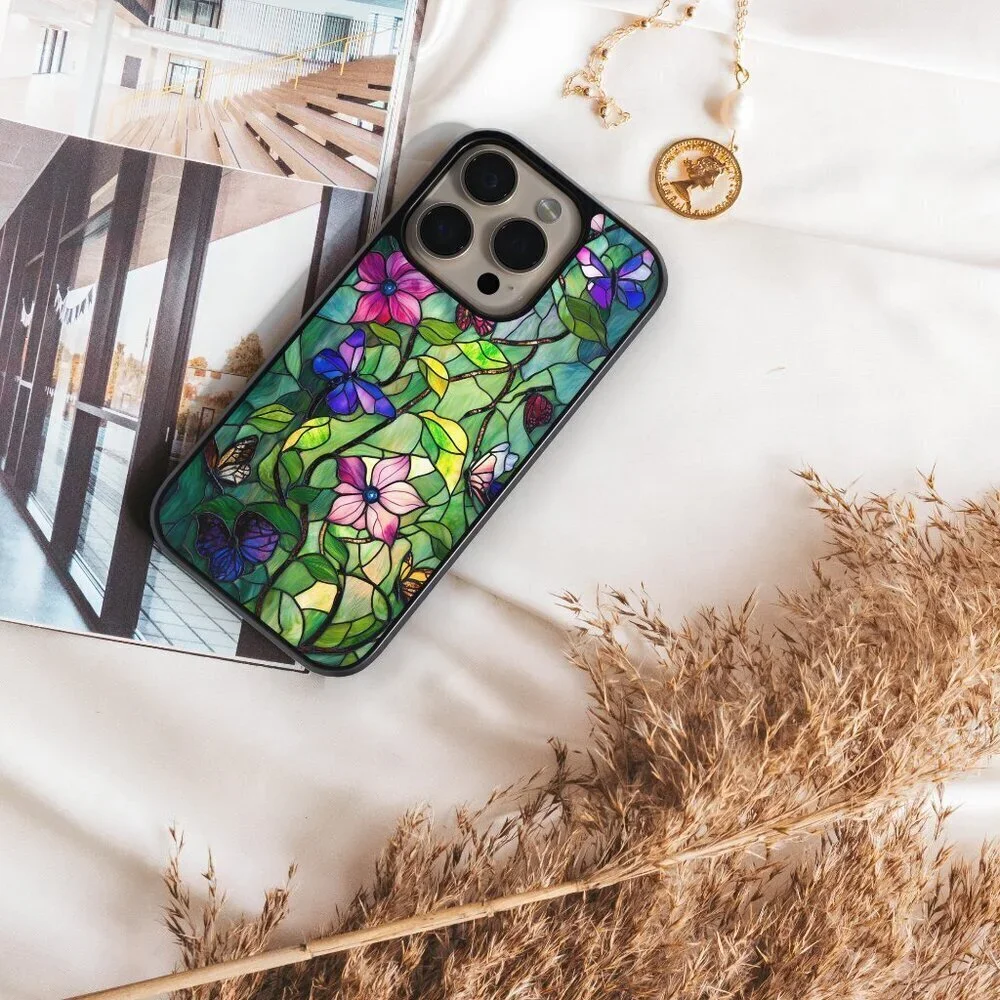 Floral Phone Cover – iPhone 17, 16 Pro, 15, Galaxy S26, S25, S26 Ultra, Pixel 9